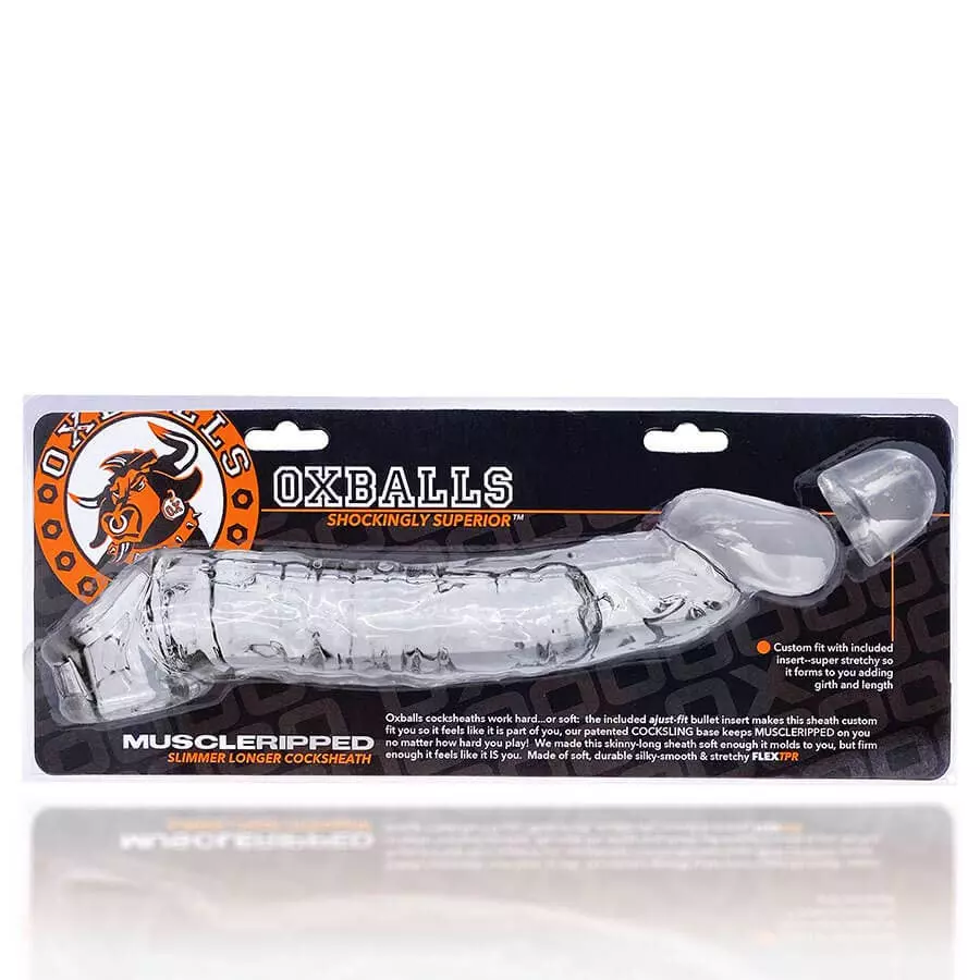Oxballs Muscle Ripped Cocksheath Penismanschette Clear 3 Oxballs Muscle Ripped Cocksheath Penismanschette Clear – Bild 3