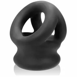 Oxballs Tri-Squeeze 3-Ring Ballstretching Sling Black