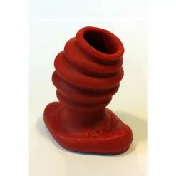 Oxballs - Butt-Hole Rippled Fuckplug Red Small