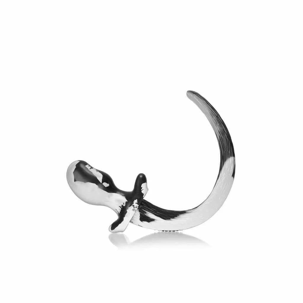 Oxballs - Mastiff Puppy Tail Black White XL 6,88 Cm 2 Oxballs - Mastiff Puppy Tail Black White XL 6,88 Cm – Bild 2