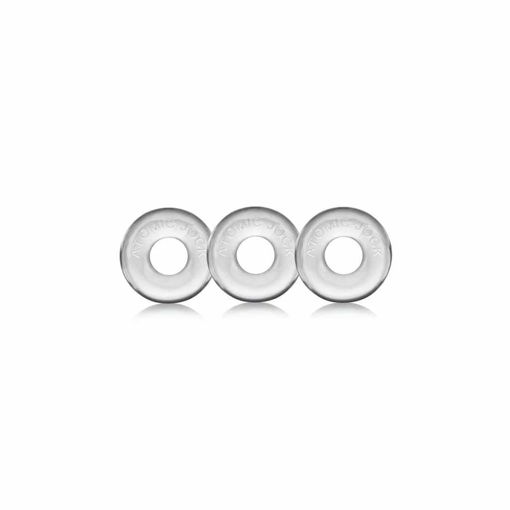 Oxballs Ringer Cockring Clear 3 Pack 1 Oxballs Ringer Cockring Clear 3 Pack