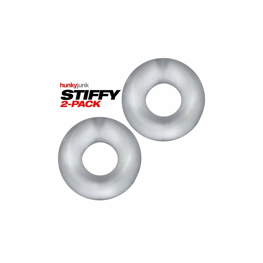 Oxballs STIFFY 2-pack Bulge Cockrings - Clear Ice 1 Oxballs STIFFY 2-pack Bulge Cockrings - Clear Ice