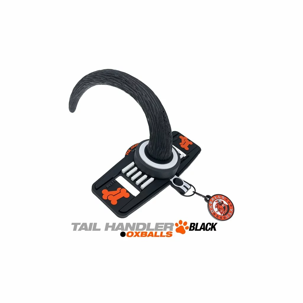 Oxballs TAIL HANDLER Belt-Strap Show Tail - Black 1 Oxballs TAIL HANDLER Belt-Strap Show Tail - Black