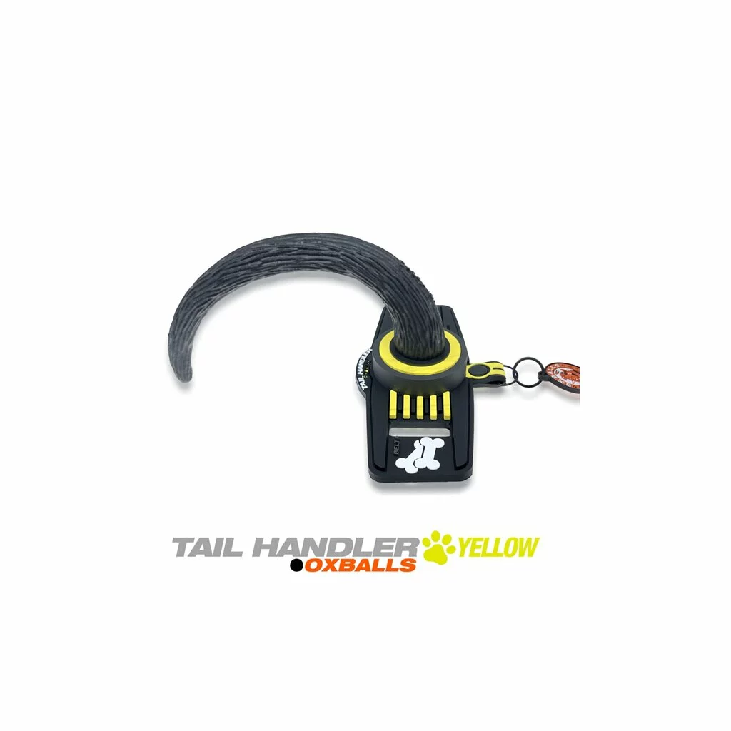 Oxballs TAIL HANDLER Belt-Strap Show Tail - Yellow 1 Oxballs TAIL HANDLER Belt-Strap Show Tail - Yellow