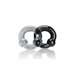 Oxballs ULTRABALLS Cockring 2-pack Black &amp; Clear