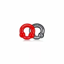 Oxballs ULTRABALLS Cockring 2-Pack Steel-Red