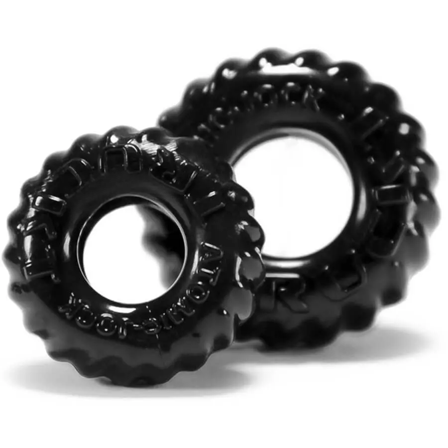 Oxballs Truckt Cockring Set Black 1 Oxballs Truckt Cockring Set Black
