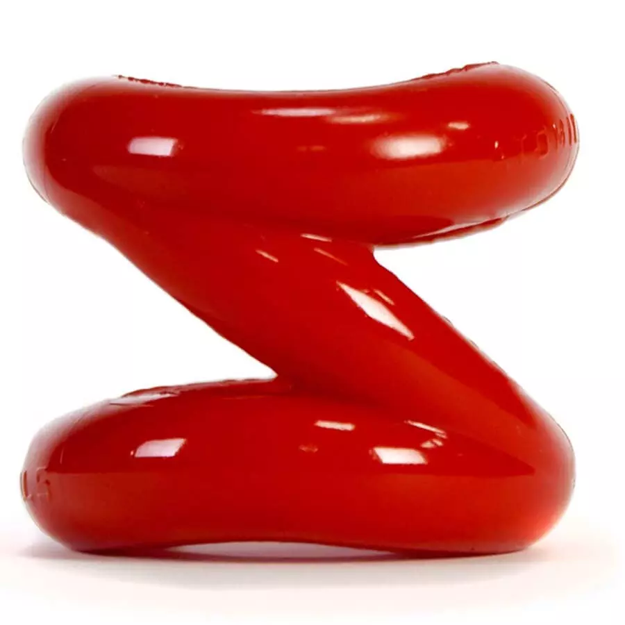 Oxballs Z-Balls Ballstretcher And Cockring Red 1 Oxballs Z-Balls Ballstretcher And Cockring Red